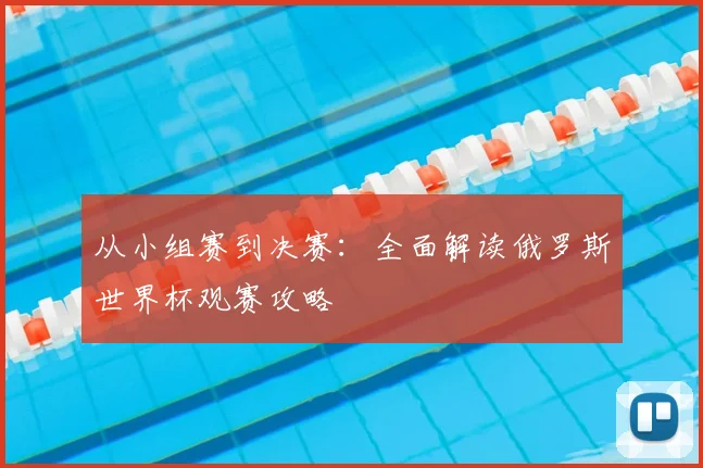从小组赛到决赛:全面解读俄罗斯世界杯观赛攻略